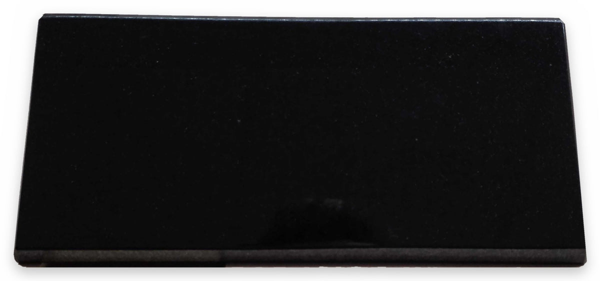 Personalised Granite Wedge Memorial, Free Gold Engraving, Polished Black Granite