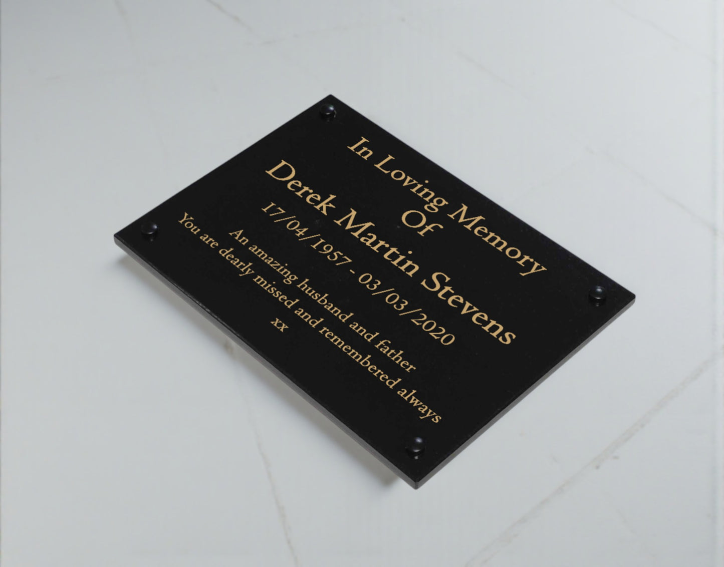 Granite Memorial Wall Mounted Plaque