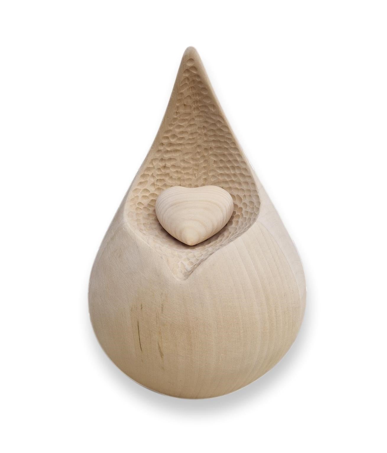 Wooden Teardrop Urn (Light Wood)
