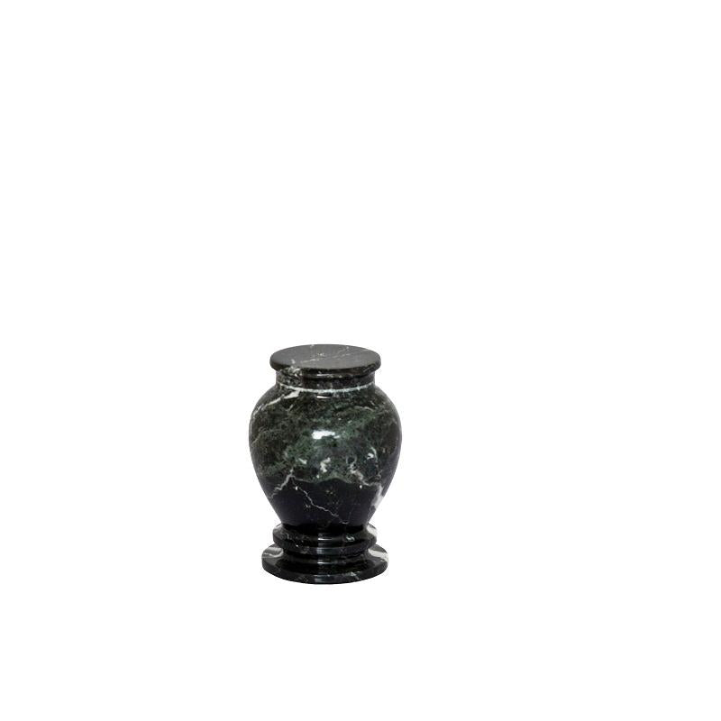 Marble Urn (Black with White) - Adult & Keepsake