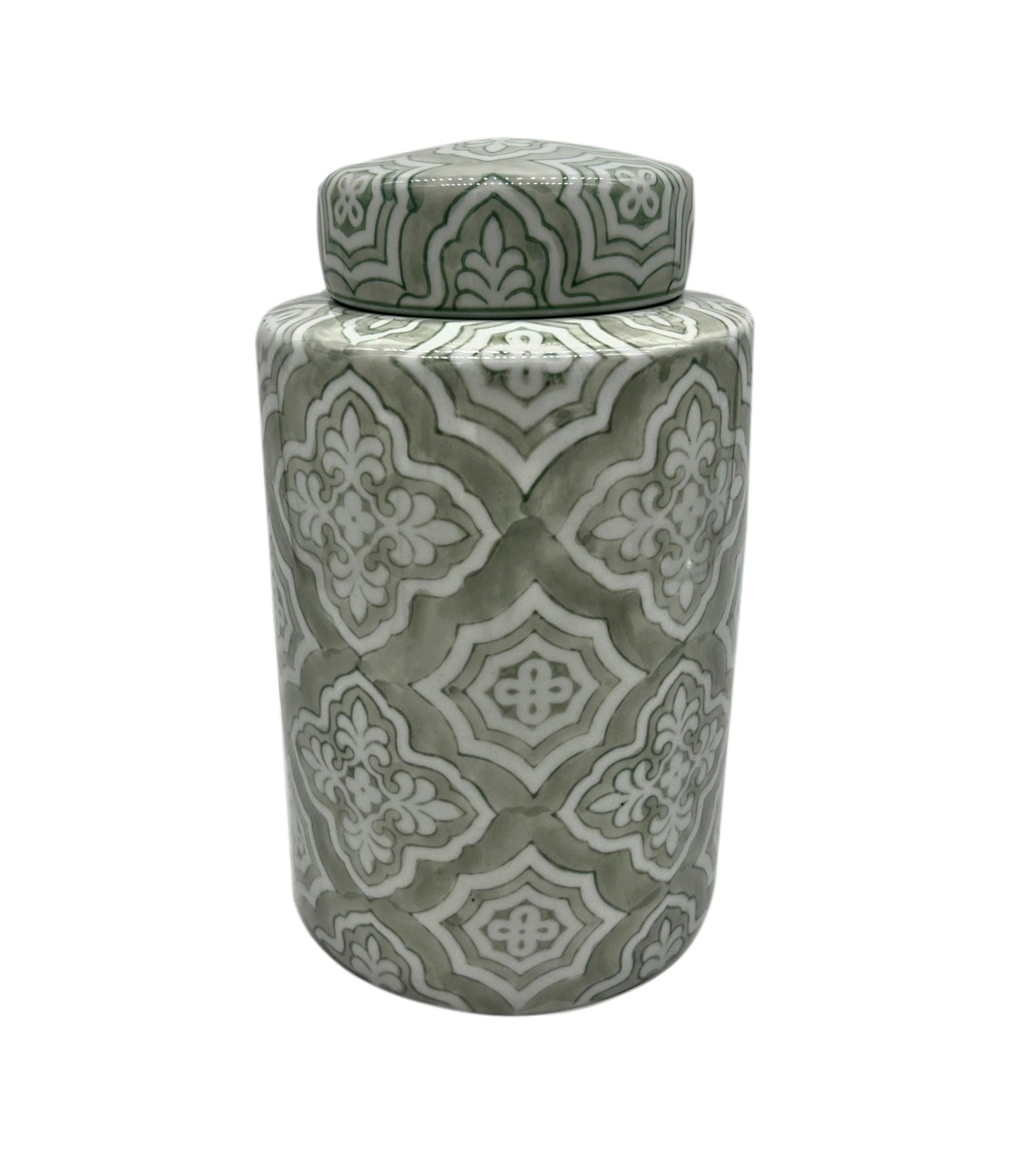Ceramic Patterned Urn (Sage) Adult