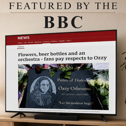 Memorials Direct Featured by the BBC in Ozzy Osbourne Tribute Coverage
