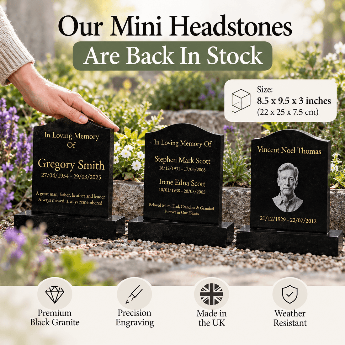 Mini Headstones for Graves & Gardens – Sizes, Uses & FAQs