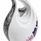 10" Teardrop Cremation Urn Orchid Design