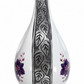 10" Teardrop Cremation Urn Orchid Design