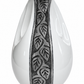 10" Teardrop Cremation Urn Orchid Design