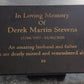 Granite Memorial Plaque, Personalised, Stand Incluced