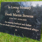 Granite Memorial Plaque, Personalised, Stand Incluced