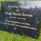 Granite Memorial Plaque, Personalised, Stand Incluced