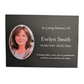 Photo Slate Memorial Plaque, Add a Portrait & Personalised Text | 35 × 25cm (14×10”)