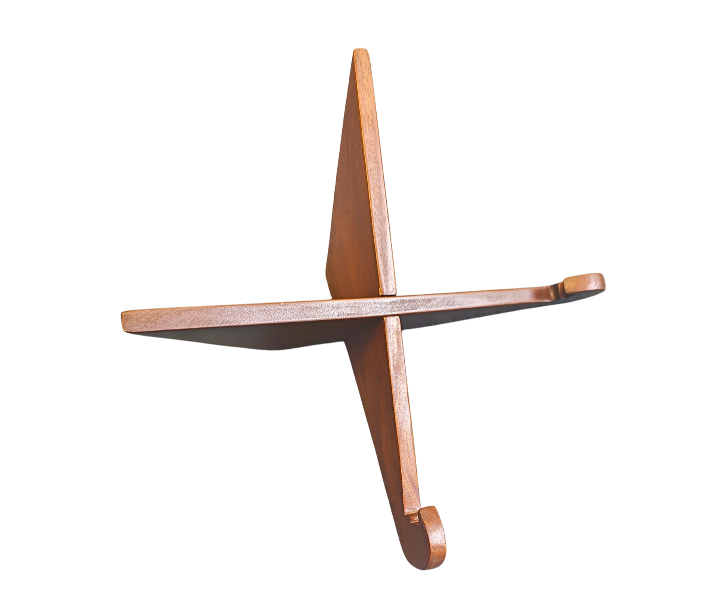 Mahogany Stand for Granite Memorial Plaques | Solid Wood Display Stand