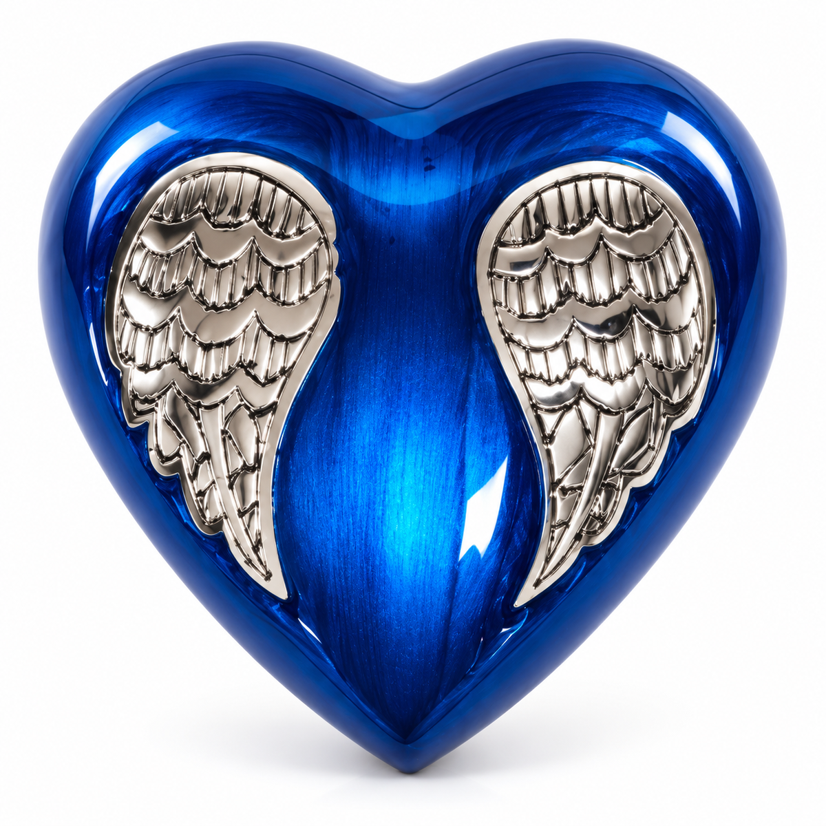 3" Keepsake Cremation Urn Blue Angel Wings
