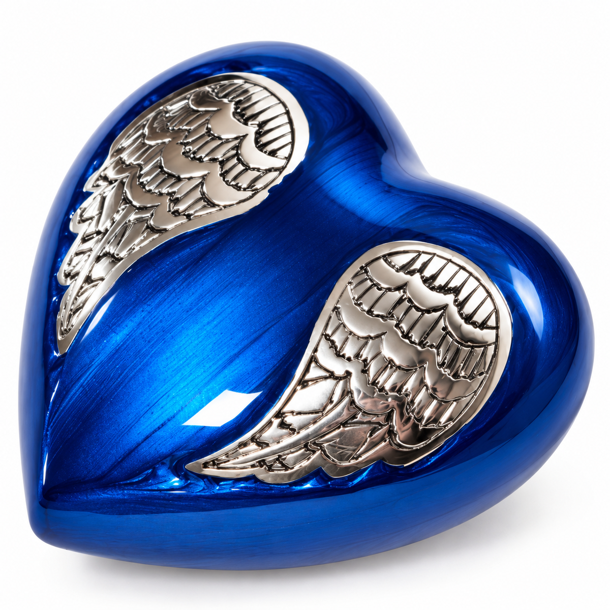 3" Keepsake Cremation Urn Blue Angel Wings