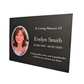 Photo Slate Memorial Plaque, Add a Portrait & Personalised Text | 35 × 25cm (14×10”)