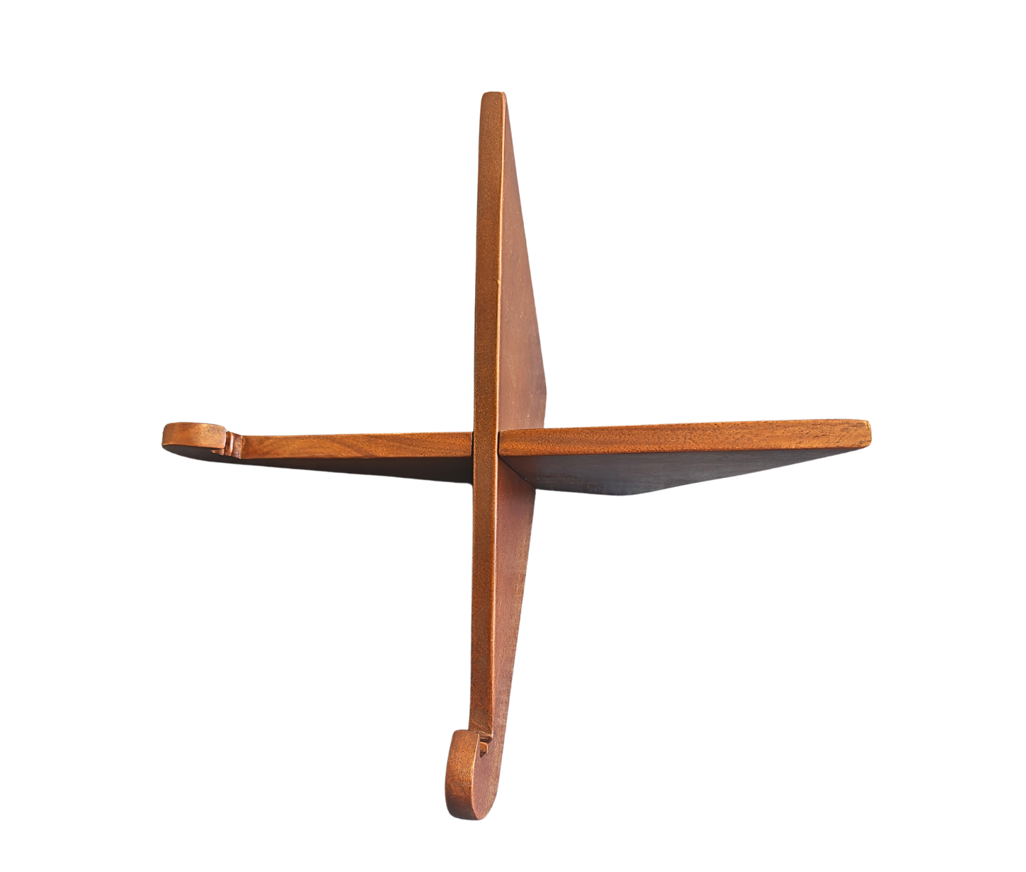 Mahogany Stand for Granite Memorial Plaques | Solid Wood Display Stand