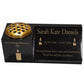 Granite Memorial Vase and Plaque Combination – Candle Design, Solid Granite (16x6x6”) with Flower Pot Insert
