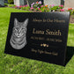 Cat Memorial Granite Photo Plaque