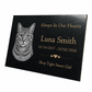 Cat Memorial Granite Photo Plaque
