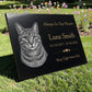 Cat Memorial Granite Photo Plaque
