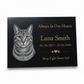 Cat Memorial Granite Photo Plaque