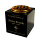 Granite Memorial Vase- Solid Granite – Free Personalised Gold Engraving, Celtic Cross – Includes Metal Flower Pot Insert