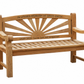 Premium Chunky Teak Sunrise Memorial Bench, Add Your Personal Engraving