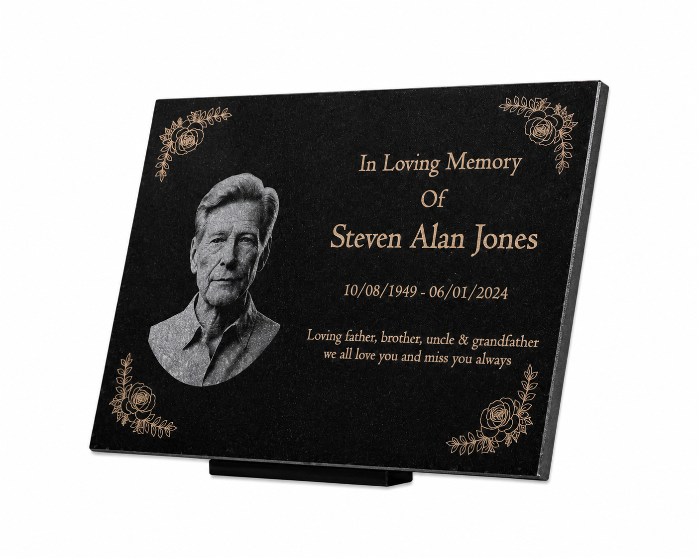 Granite Memorial Photo Plaques
