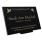Granite Memorial Plaque, Dove Design, Personalised Engraved Tribute