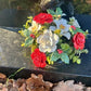 Christmas Flower Grave Vase