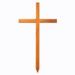 Personalised Mahogany Memorial Cross, Feather – Durable Wooden Grave Marker for Outdoor Use