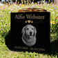 Dog Memorial Granite Photo Vase