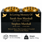 Personalised Granite Double Memorial Vase – Two Names & Two Flower Holders 12x6x6 inches