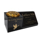 Granite Memorial Vase and Plaque Combination – Dove Design, Solid Granite (16x6x6”) with Flower Pot Insert
