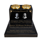 Double Vase & Tablet Granite Memorial, Two Portraits, Two Names, Dove, Personalised Gold Engraving (18x12x8 inches, approx 43kg)