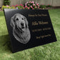 Dog Memorial Granite Photo Plaque