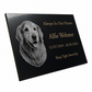 Dog Memorial Granite Photo Plaque