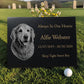 Dog Memorial Granite Photo Plaque
