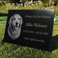 Dog Memorial Granite Photo Plaque