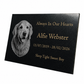Dog Memorial Granite Photo Plaque