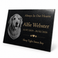 Dog Memorial Granite Photo Plaque