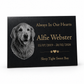 Dog Memorial Granite Photo Plaque