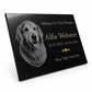 Dog Memorial Granite Photo Plaque
