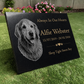 Dog Memorial Granite Photo Plaque