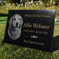 Dog Memorial Granite Photo Plaque