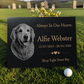 Dog Memorial Granite Photo Plaque