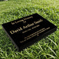 Granite Memorial Tablet-Large & Extra Large Sizes– Premium Polished Black Stone – Free Personalised Gold Engraving