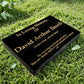 Granite Memorial Tablet-Large & Extra Large Sizes– Premium Polished Black Stone – Free Personalised Gold Engraving