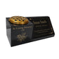 Granite Memorial Vase and Plaque Combination – Floral Design, Solid Granite (16x6x6”) with Flower Pot Insert