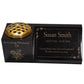 Granite Memorial Vase and Plaque Combination – Floral Design, Solid Granite (16x6x6”) with Flower Pot Insert