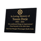 Personalised Granite Memorial Plaque with Stand - Built To Last Forever Buddhist